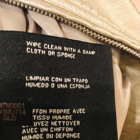 NEW🔥Metallic Nine West LEATHER Jacket - Picture 5 of 6